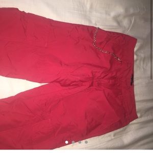red cargo pants from zumiez